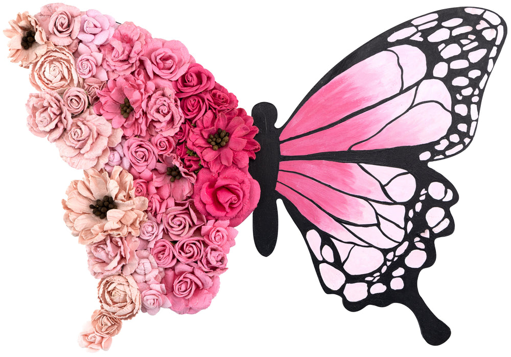 Angel Rose Paper Flowers 8/Pkg-Fairy Sparkle