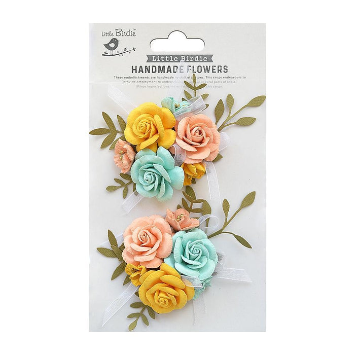 Arion Paper Flowers 2/Pkg Sunshine And Lemonade
