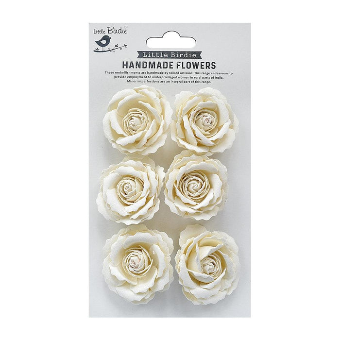 Ellis Paper Flowers 6/Pkg Shabby Chic