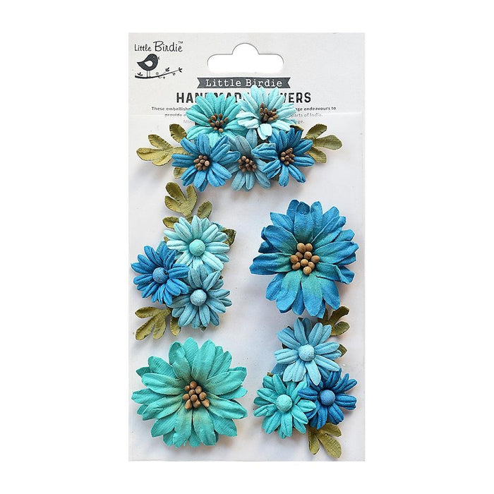Fairy Garden Paper Flowers 5/Pkg Purple Passion