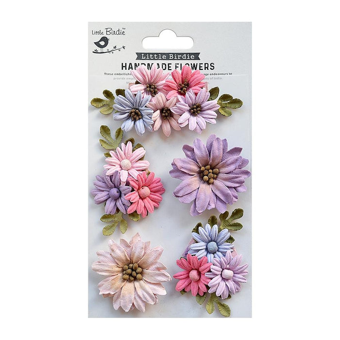 Fairy Garden Paper Flowers 5/Pkg Fairy Sparkle