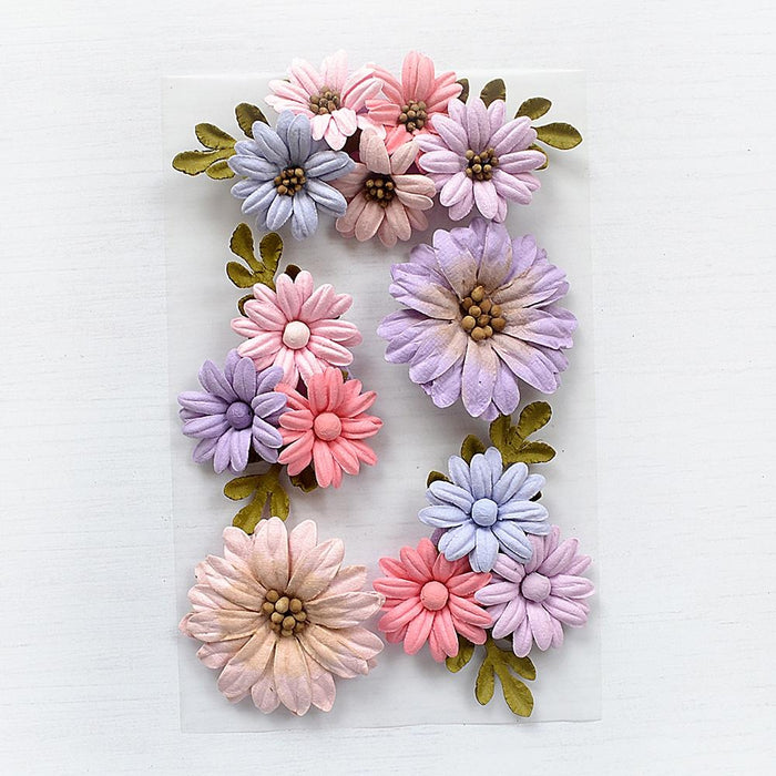 Fairy Garden Paper Flowers 5/Pkg Fairy Sparkle