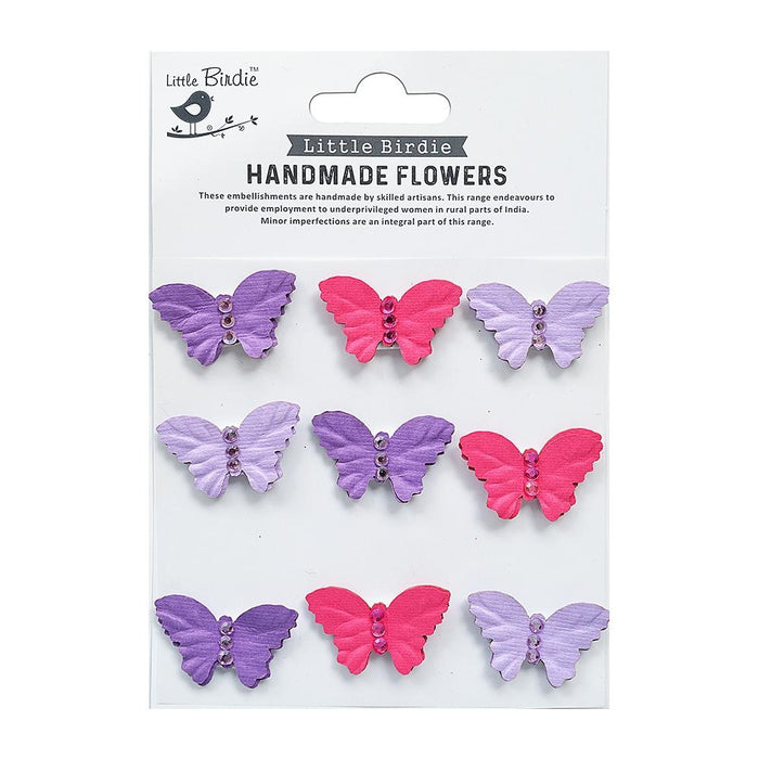 Jewel Butterfly 9/Pkg Birds And Berries
