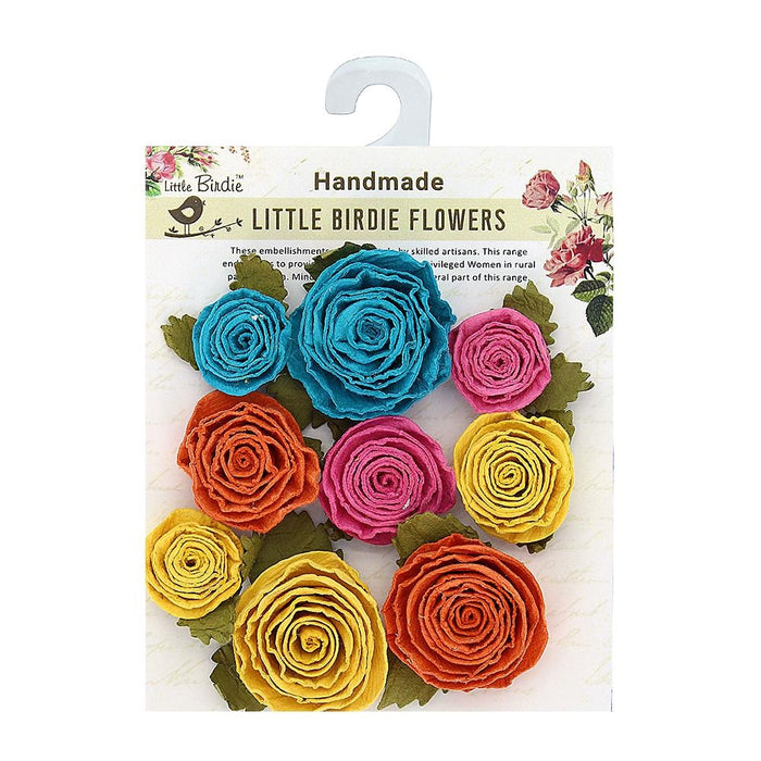 Layla Paper Flowers 9/Pkg Tropical Starburst