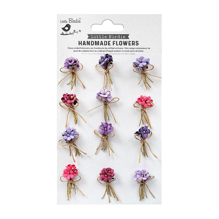 Paper Bouquet 12/Pkg Birds And Berries