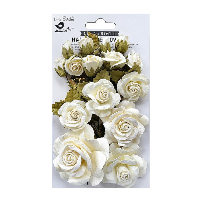 Rosalind Paper Flowers 21/Pkg Shabby Chic