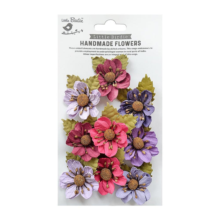 Wendy Paper Flowers 9/Pkg Birds And Berries