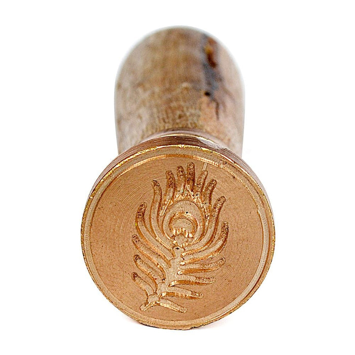 Sealing Wax Stamp 2.5cm 1/Pkg Peacock feather