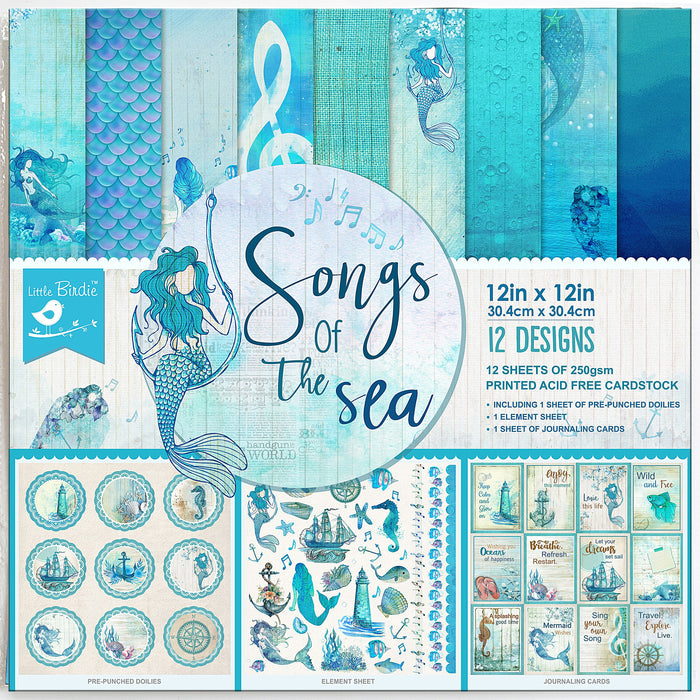 12" x 12" Printed Paper Pads from Little Birdie