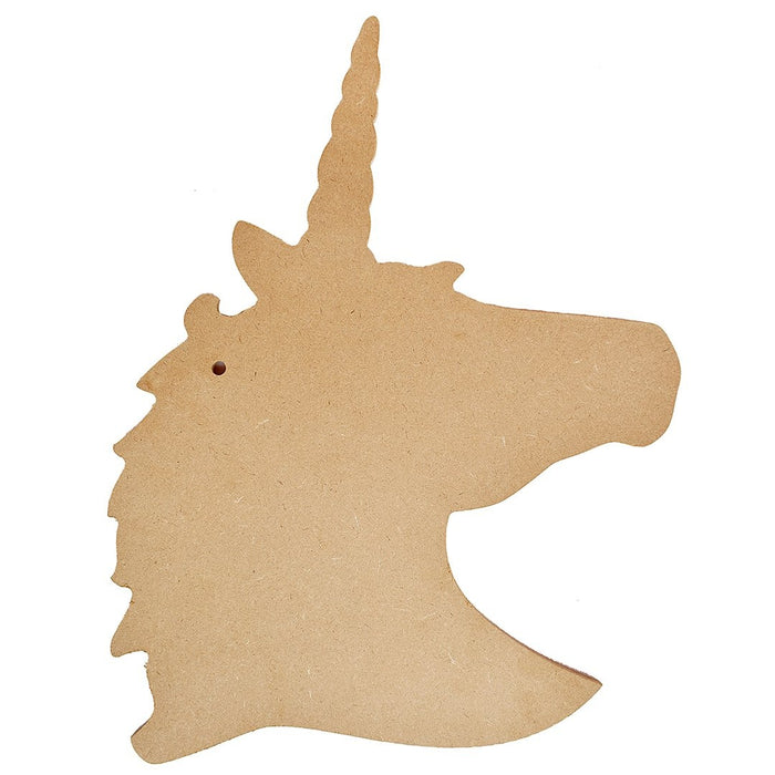 MDF Base Unicorn Head 10"X13" 1/Pkg Unicorn Head