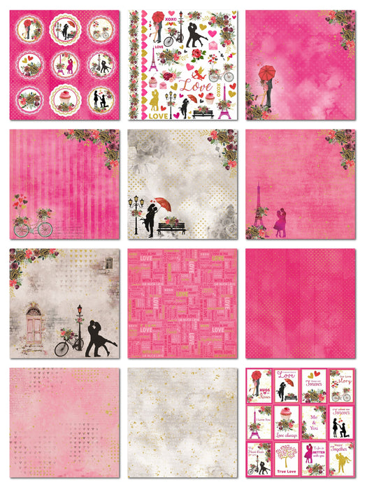 12" x 12" Printed Paper Pads from Little Birdie