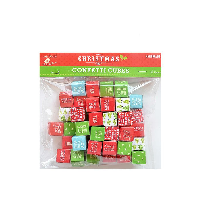 Christmas Confetti Cube 50/Pkg