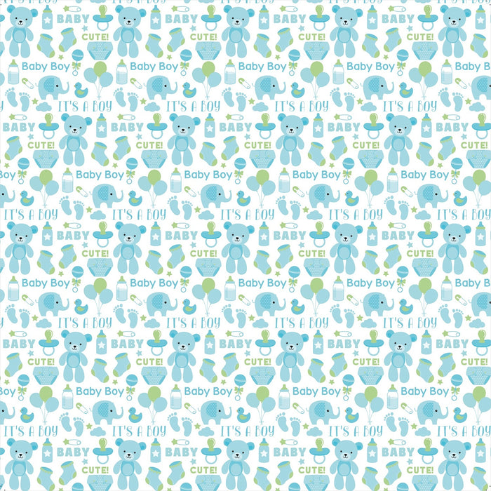 Little Miracle Cardstock Pack 6"X6" 24/Pkg Baby Boy