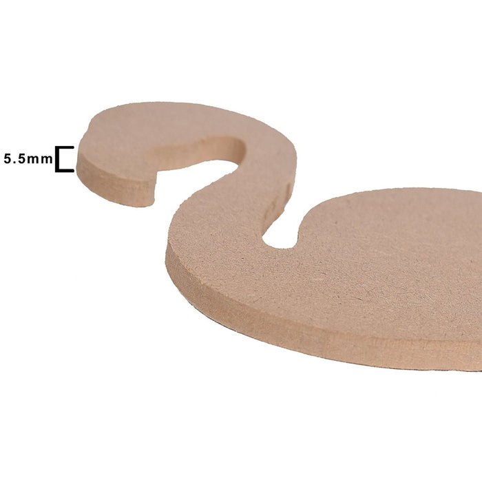 MDF Decorable Flamingo With Base 5.5 mm  1/Pkg Flamingo With Base