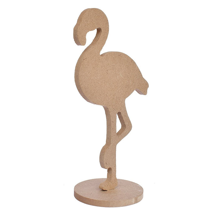MDF Decorable Flamingo With Base 5.5 mm  1/Pkg Flamingo With Base