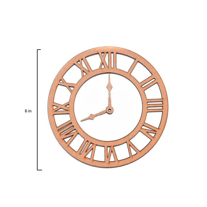 MDF Clock 6" 1/Pkg