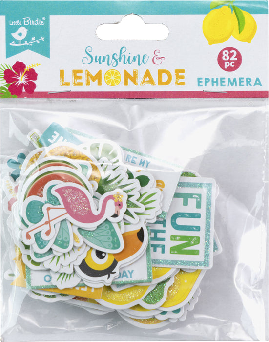 Ephemera Embellishment 82/Pkg Sunshine & Lemonade