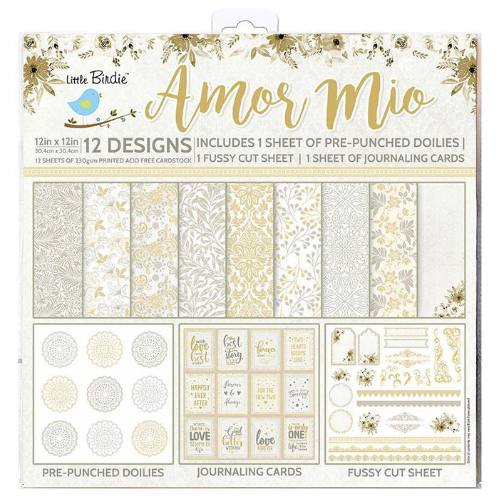 12" x 12" Printed Paper Pads from Little Birdie