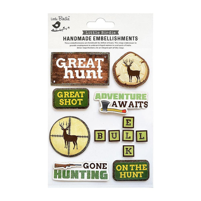 Hunting Adventure Sticker  13/Pkg Hunting Adventure