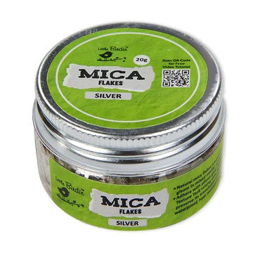 Mica Flakes 20g-Silver