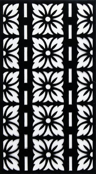 Reusable Stencil 4"X7" 1/Pkg Floral Pattern
