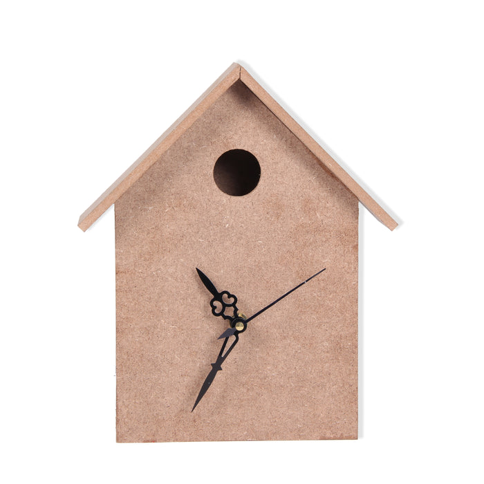 Customizable MDF 1/Pkg Clock Base Birdhouse
