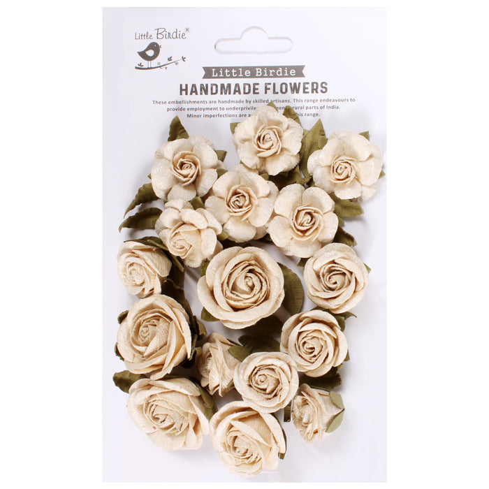 Foina Paper Flowers 20/Pkg Ivory