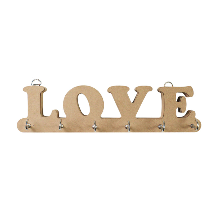 MDF Key Holder 1/Pkg Love