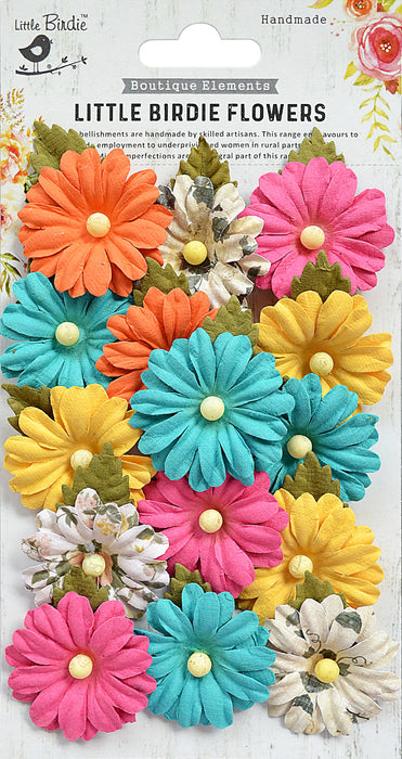 Valerie Paper Flowers 13/Pkg Vivid Palette