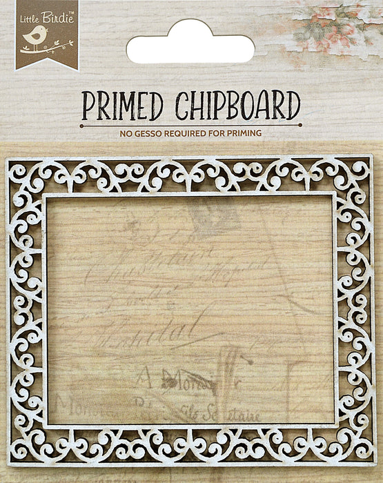 Laser Cut Primed Chipboard 1/Pkg Paisley Curls