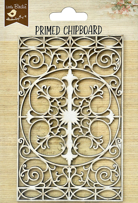 Laser Cut Primed Chipboard 1/Pkg Victorian Grill