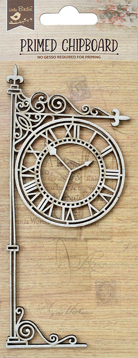 Laser Cut Primed Chipboard 1/Pkg Vintage Clock