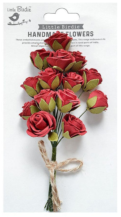 Charlie Paper Bouquet 1/Pkg Poppies And Roses