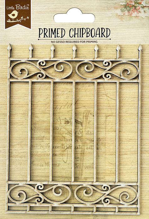 Laser Cut Primed Chipboard 1/Pkg Scroll Elegance