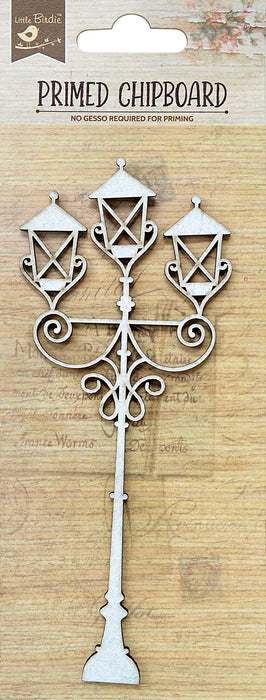 Laser Cut Primed Chipboard 1/Pkg-Victorian Lamp Post