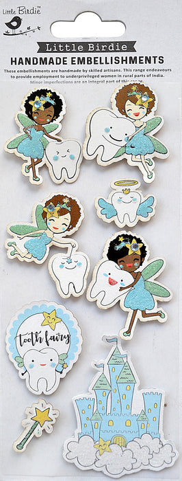 3D Embellishment 21/Pkg Little Hands Tiny Feet