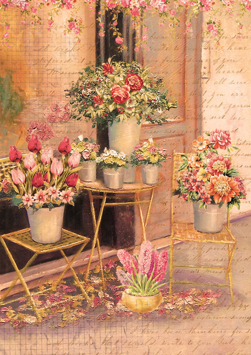 Decoupage Paper A4 2/Pkg Cottage Garden