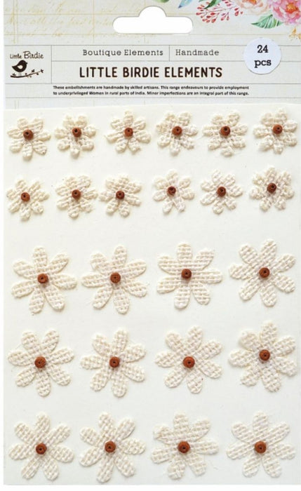 Enchanted Sticker Embellishment 24/Pkg Cream