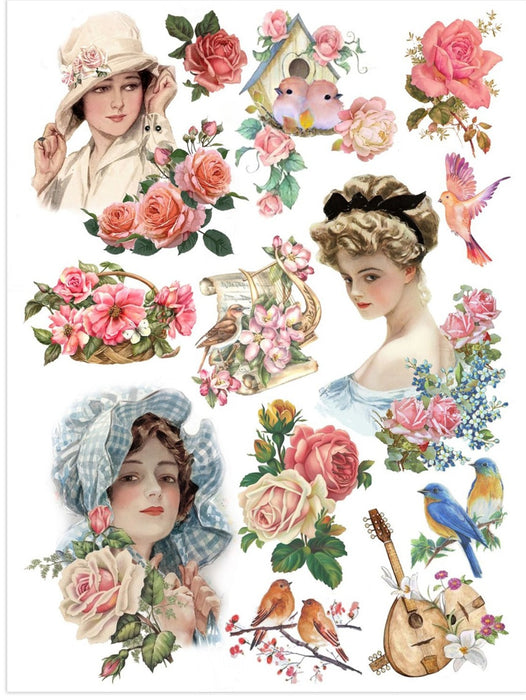 Deco Transfer Sheet A4 1 Sheet Country Maiden