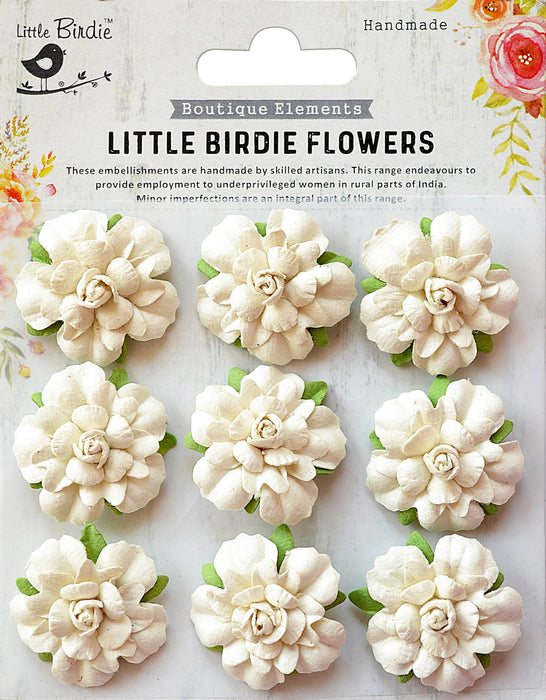 Vincy Paper Flowers 9/Pkg Moon Light