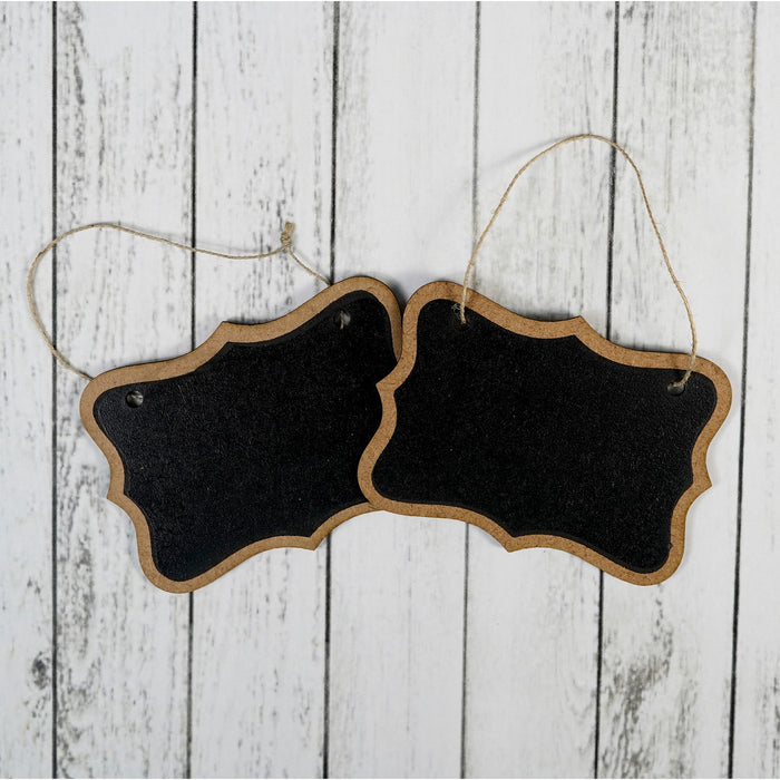 Hanging Mini Chalkboard Sign 2/Pkg Star