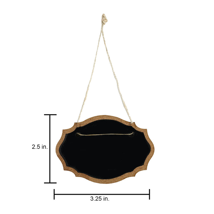 Hanging Mini Chalkboard Sign 2/Pkg Star