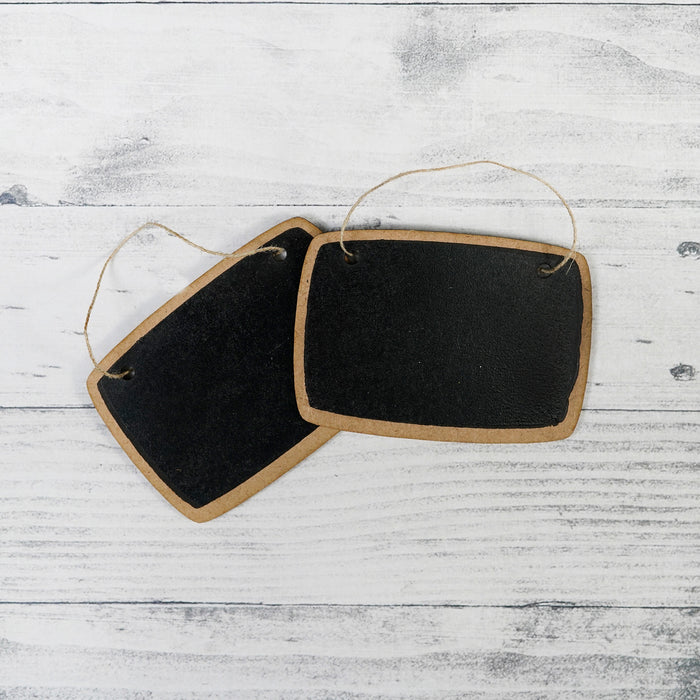 Hanging Mini Chalkboard Sign 2/Pkg Star