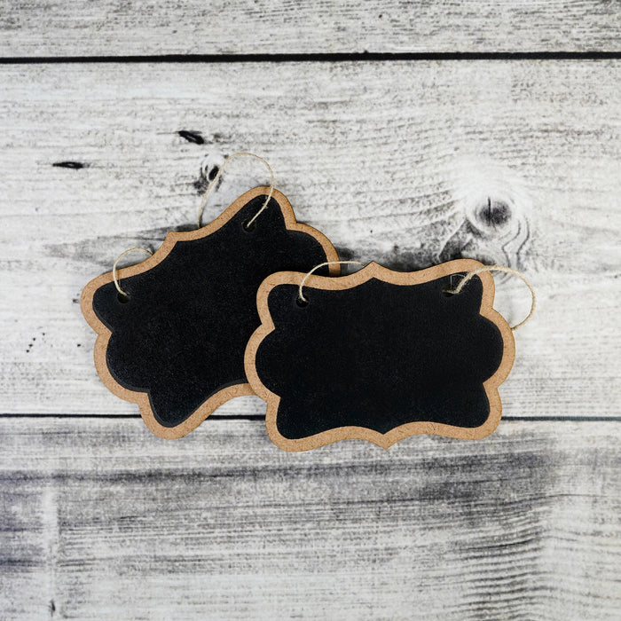 Hanging Mini Chalkboard Sign 2/Pkg Star