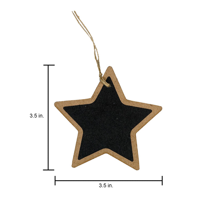 Hanging Mini Chalkboard Sign 2/Pkg Star