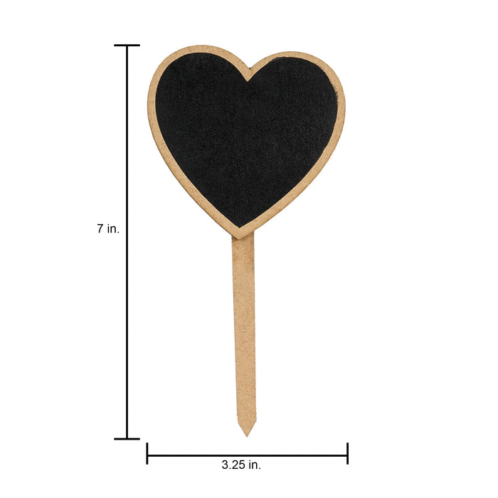 Little Birdie Mini Chalkboard Tabletop Sign 2/Pkg-Heart