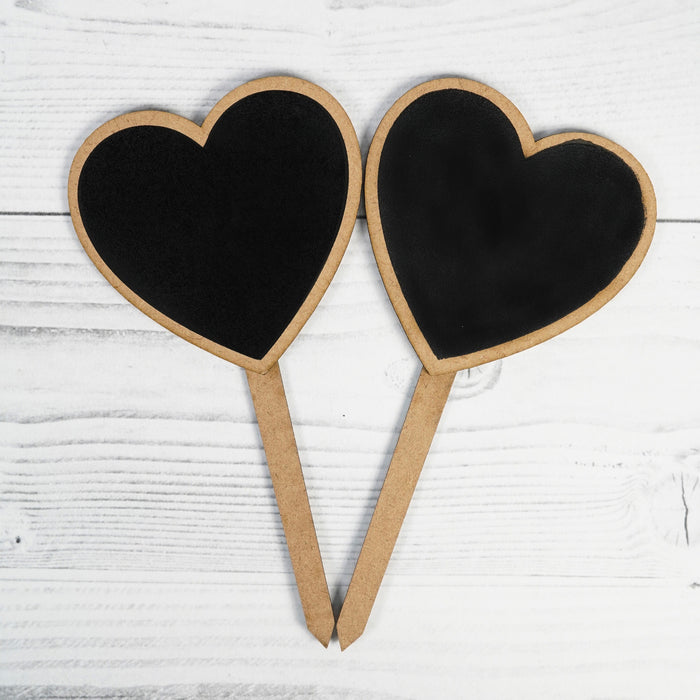 Little Birdie Mini Chalkboard Tabletop Sign 2/Pkg-Heart