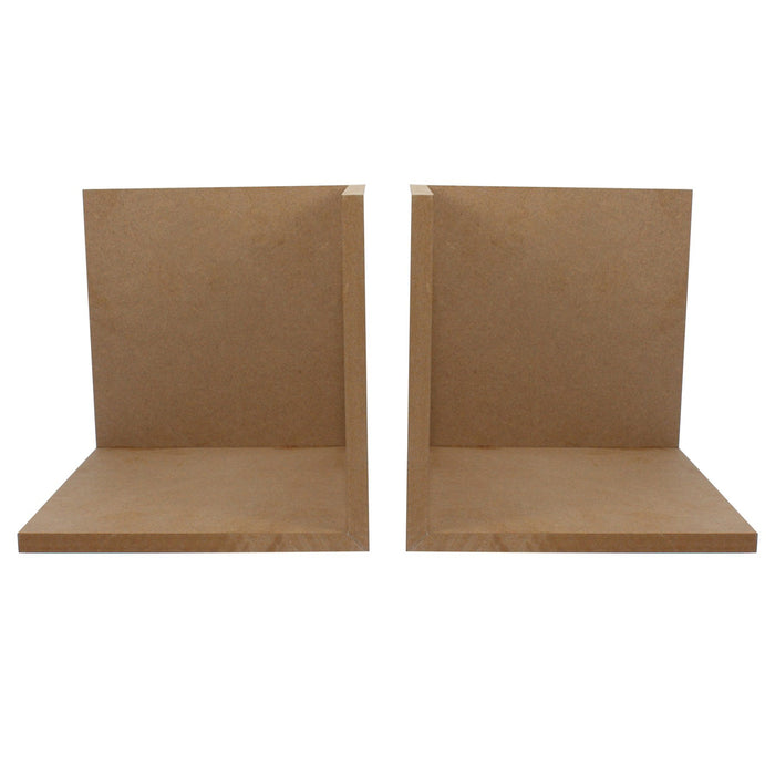MDF Bookend L Cut 8"X8", 2/Pkg