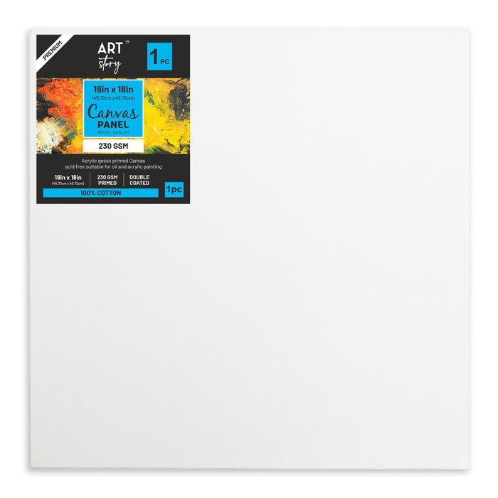 Canvas Panel MDF Board 18"X18" 1/Pkg
