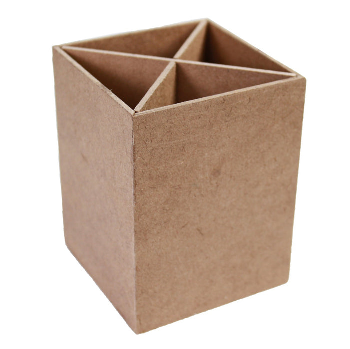 MDF Four Compartment Table Organizer 3"X4" 1/Pkg